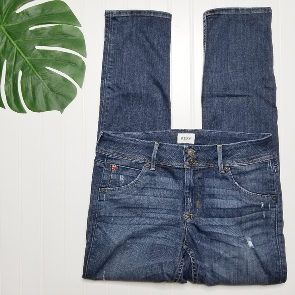 Hudson Jeans Denim - Hudson Collin Midrise Distressed Skinny Jeans 29